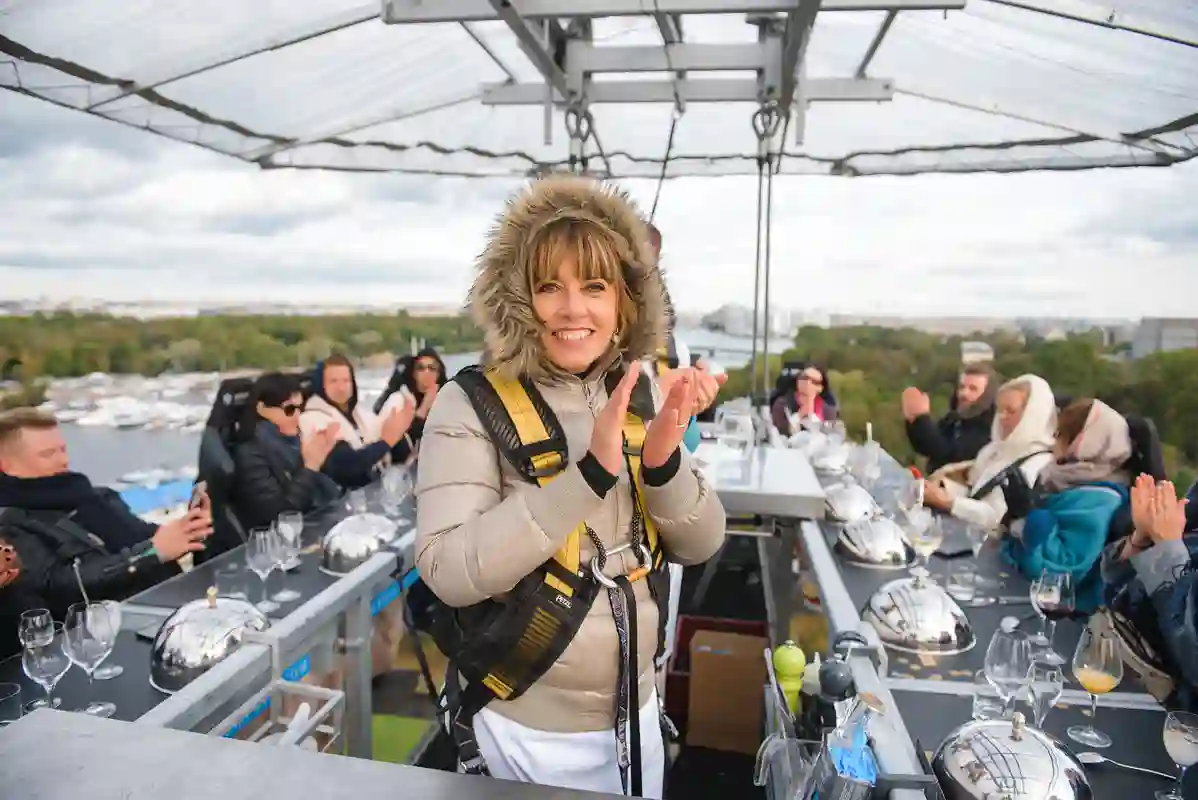 На высоте с DINNER IN THE SKY и Автодом.